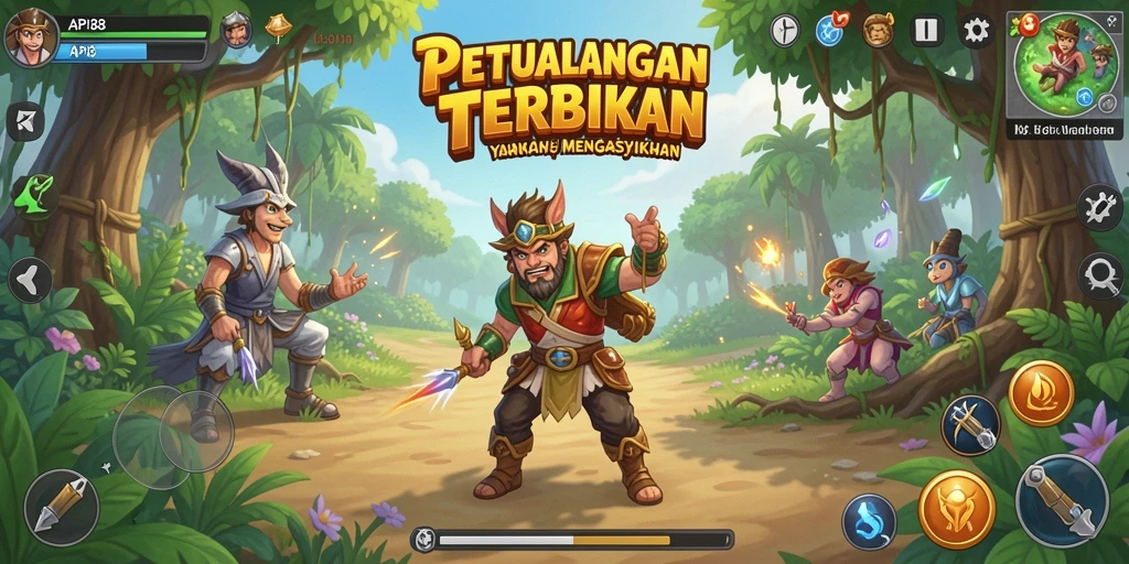 Screenshot gameplay <strong>API88</strong> menampilkan pemandangan luas dunia terbuka.