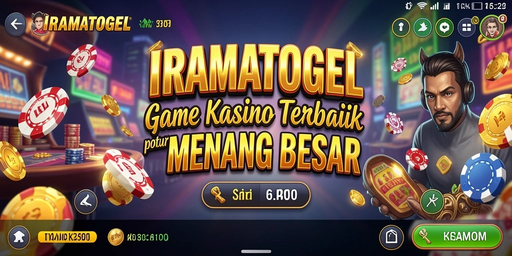 Tampilan gameplay Kasino yang seru dan grafis menawan di IRAMATOGEL.