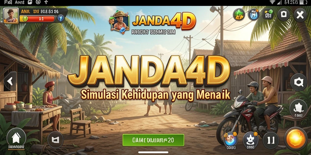 Tampilan gameplay JANDA4D yang menarik dan realistis.
