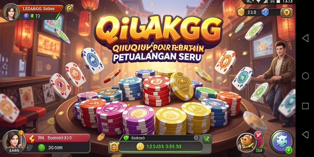 Tampilan gameplay LEDAKGG yang menarik dalam permainan QiuQiu.