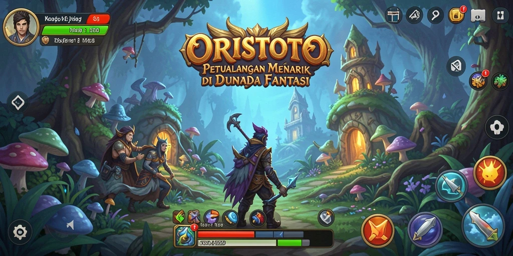 Tampilan gameplay seru dalam dunia petualangan ORISTOTO.