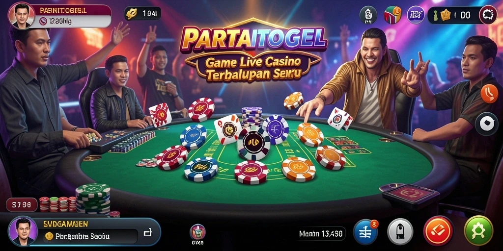 Tampilan menarik dari gameplay Live Casino PARTAITOGEL yang mengasyikkan.