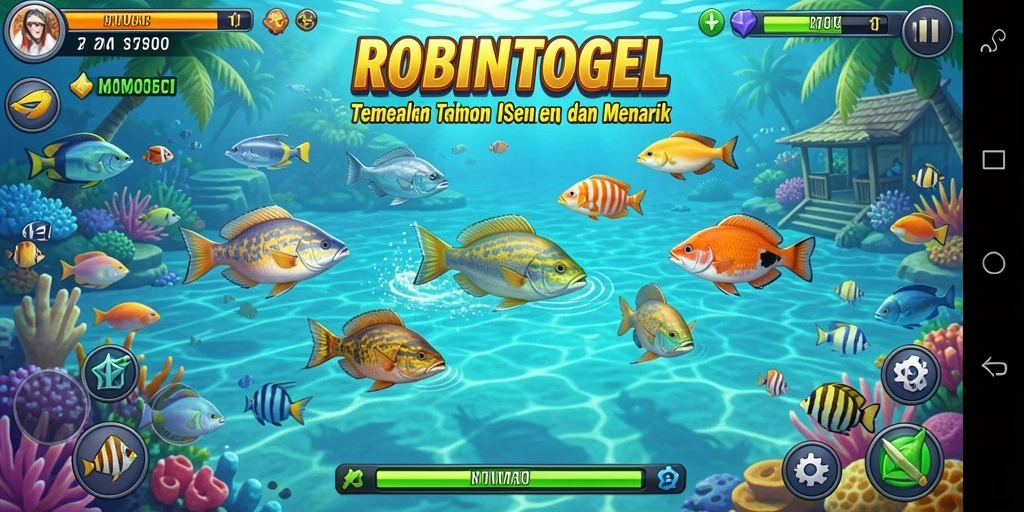Gameplay Tembak Ikan yang seru dan menarik di ROBINTOGEL.