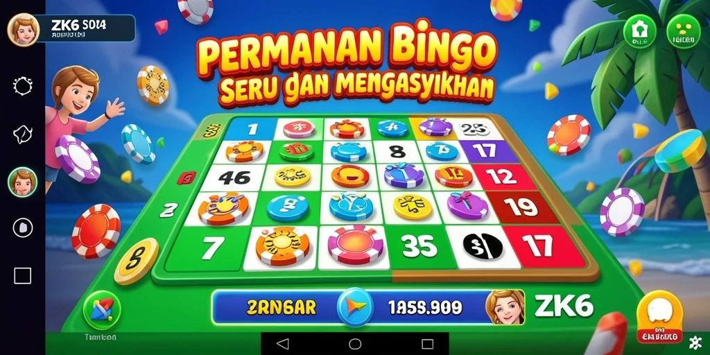 Tampilan gameplay seru ZK6 dengan kartu Bingo yang menanti.